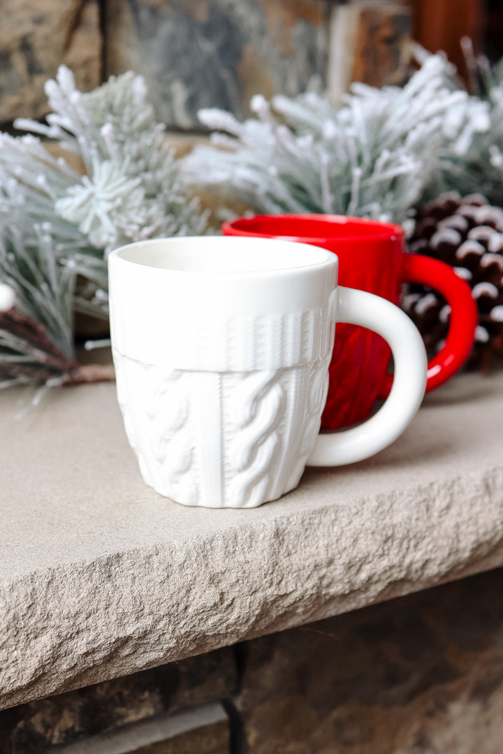 Cream Sweater Coffee Mug