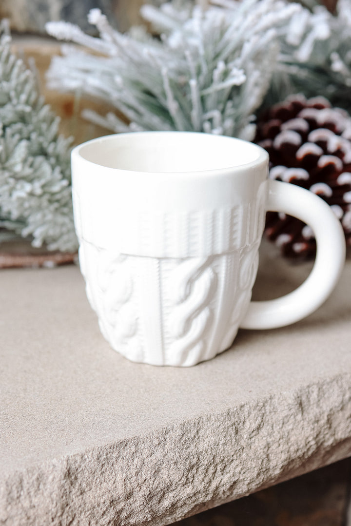 Cream Sweater Coffee Mug