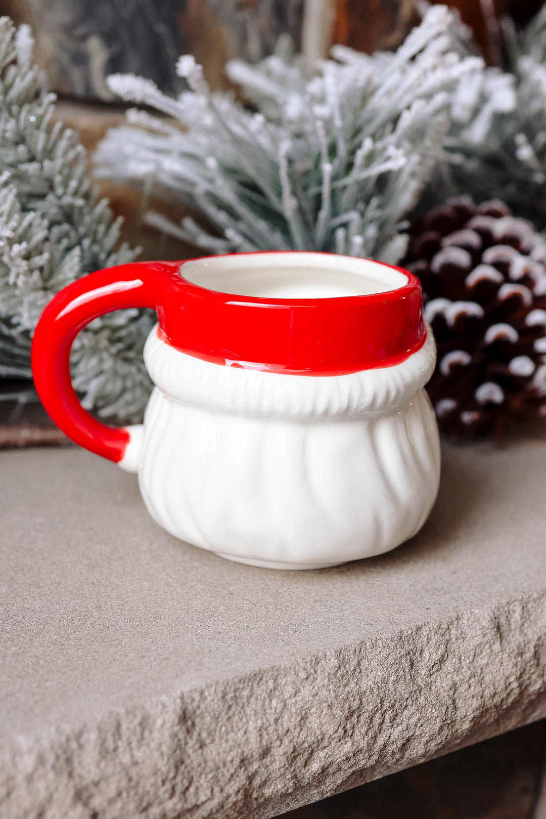 Red Hat Santa Coffee Mug