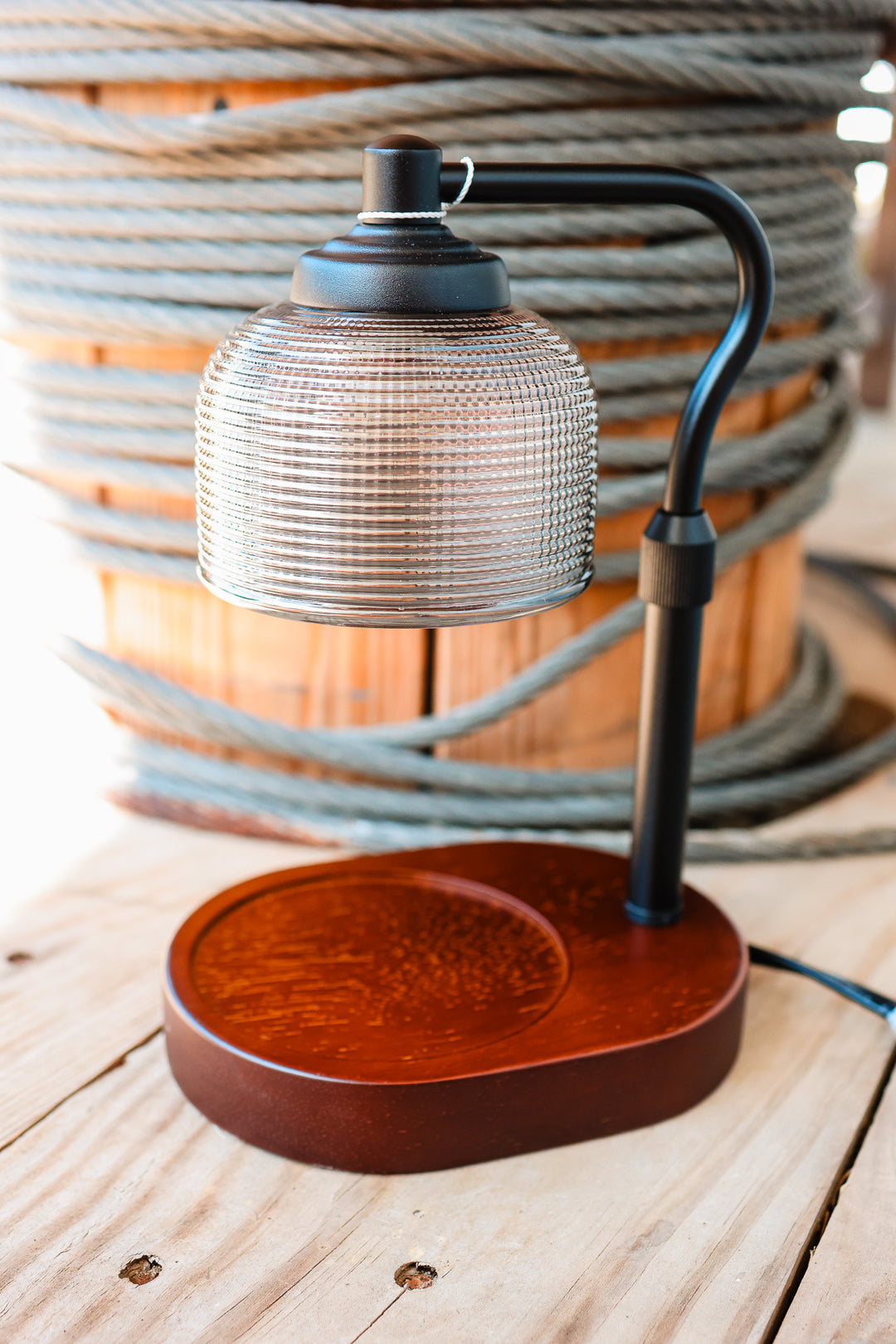 Candle Lamp Warmer - Wood Base