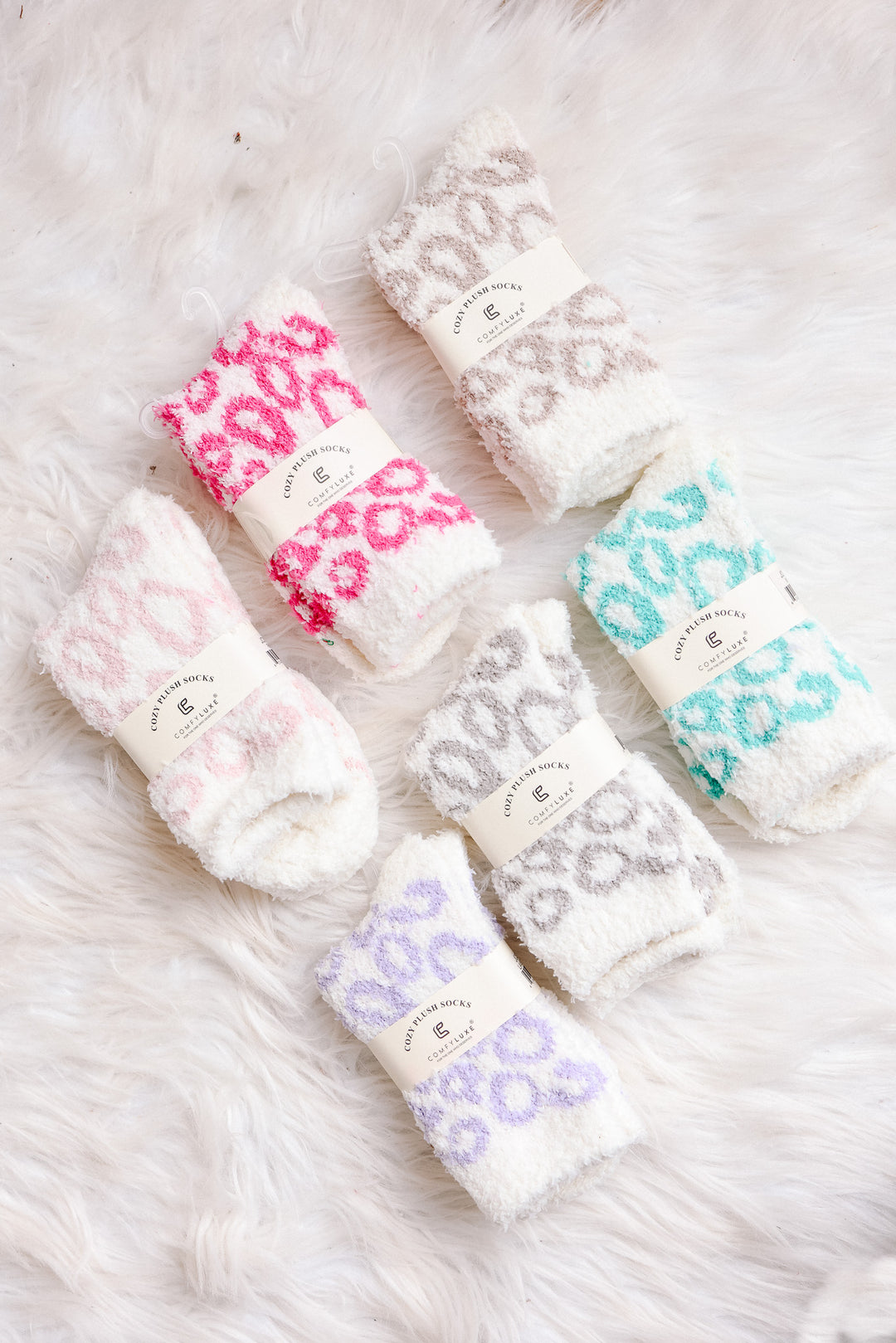 Leopard Fuzzy Winter Socks Pack