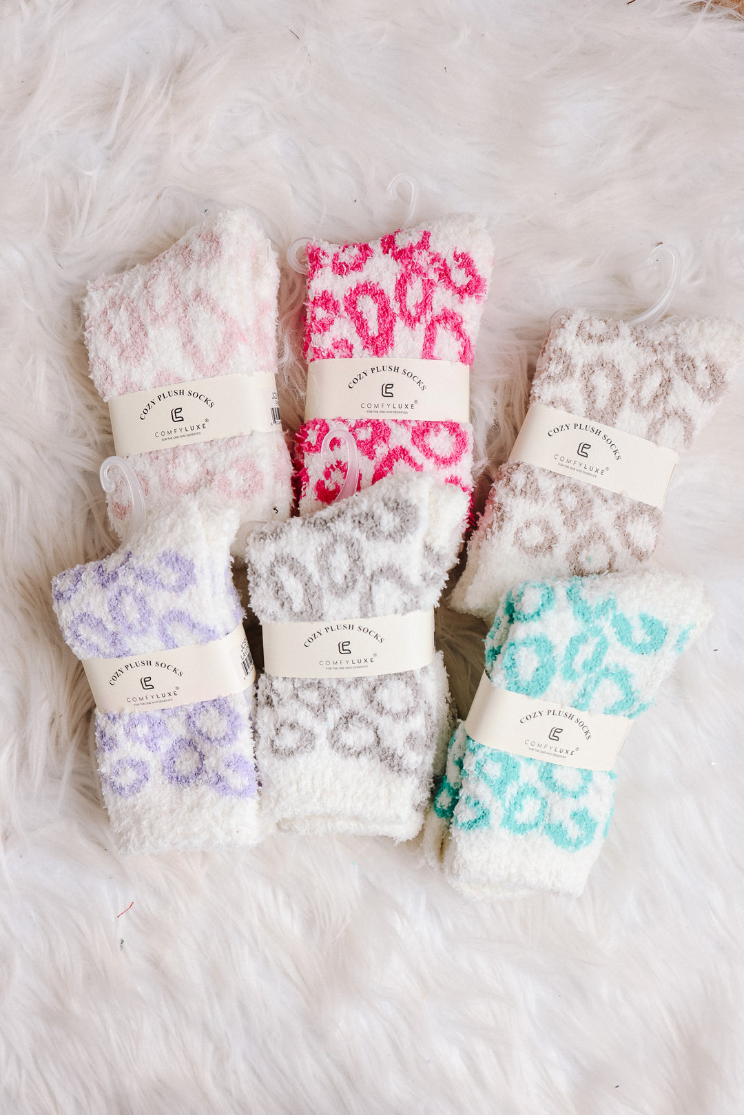 Leopard Fuzzy Winter Socks Pack
