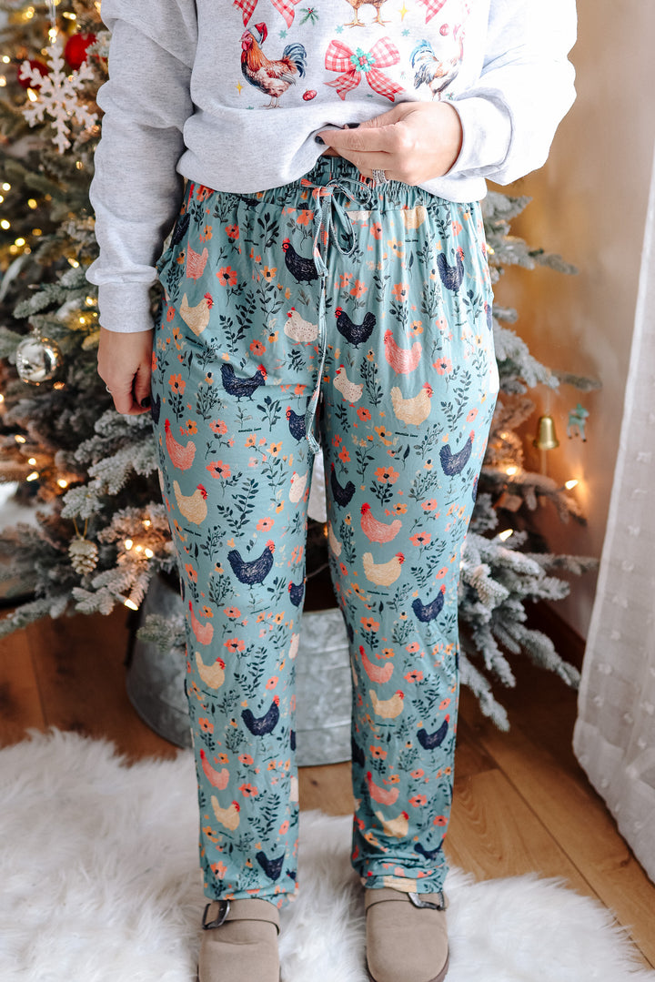 Cozy Chickens Pajamas Bottoms