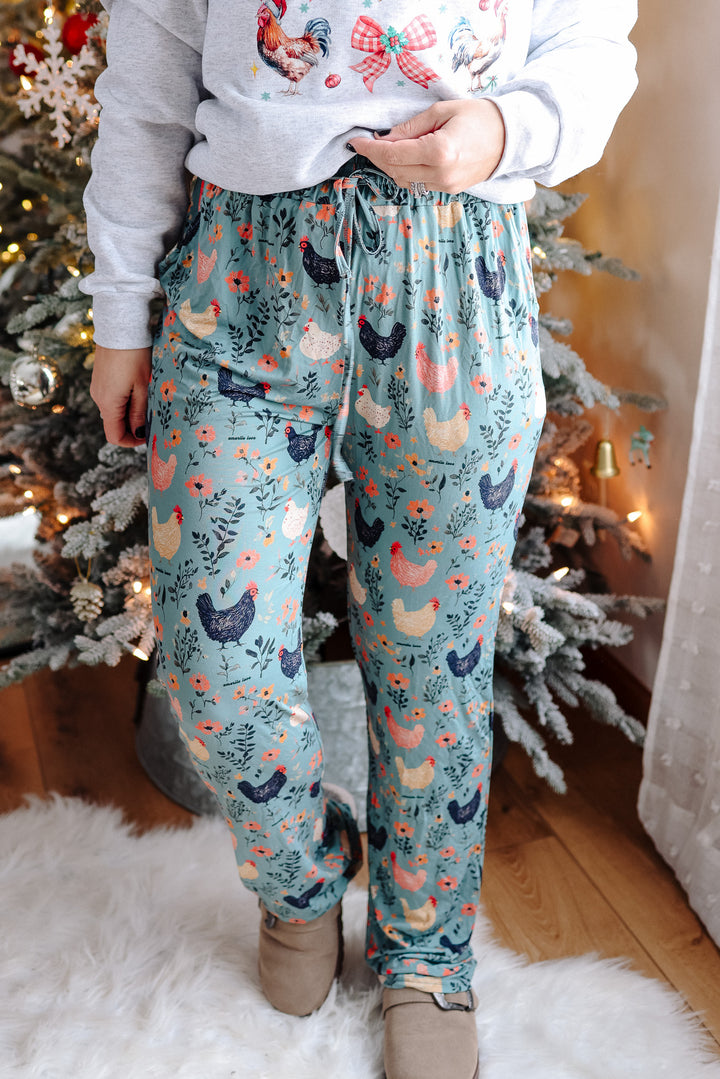 Cozy Chickens Pajamas Bottoms