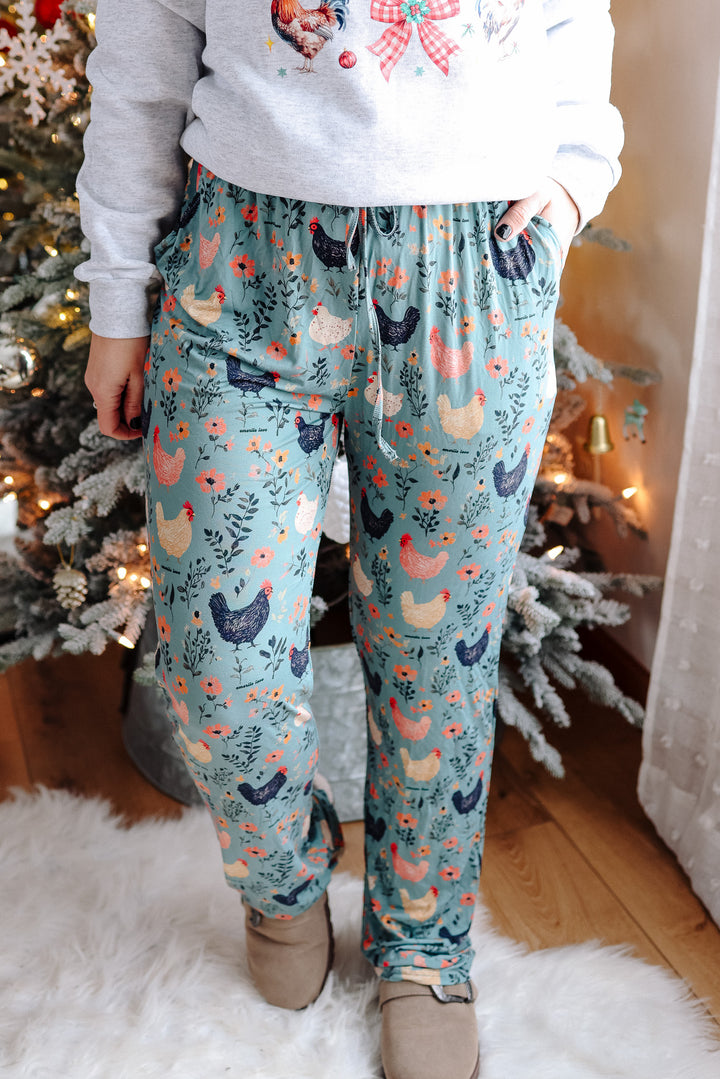Cozy Chickens Pajamas Bottoms