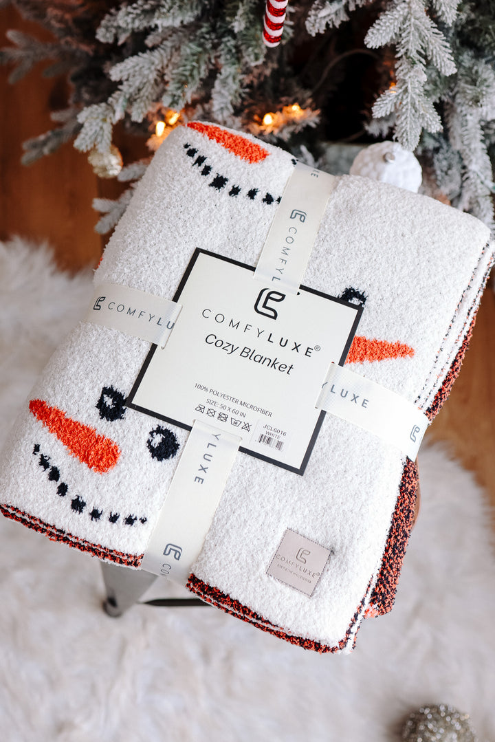 Snowman Comfy Luxe Blanket