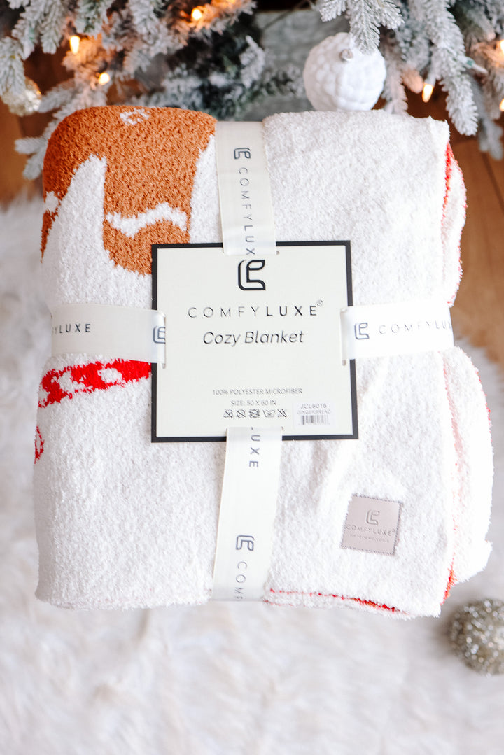 Gingerbread Comfy Luxe Blanket