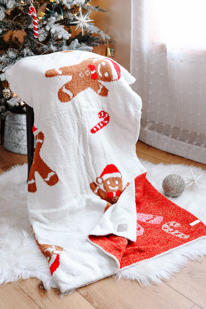 Gingerbread Comfy Luxe Blanket