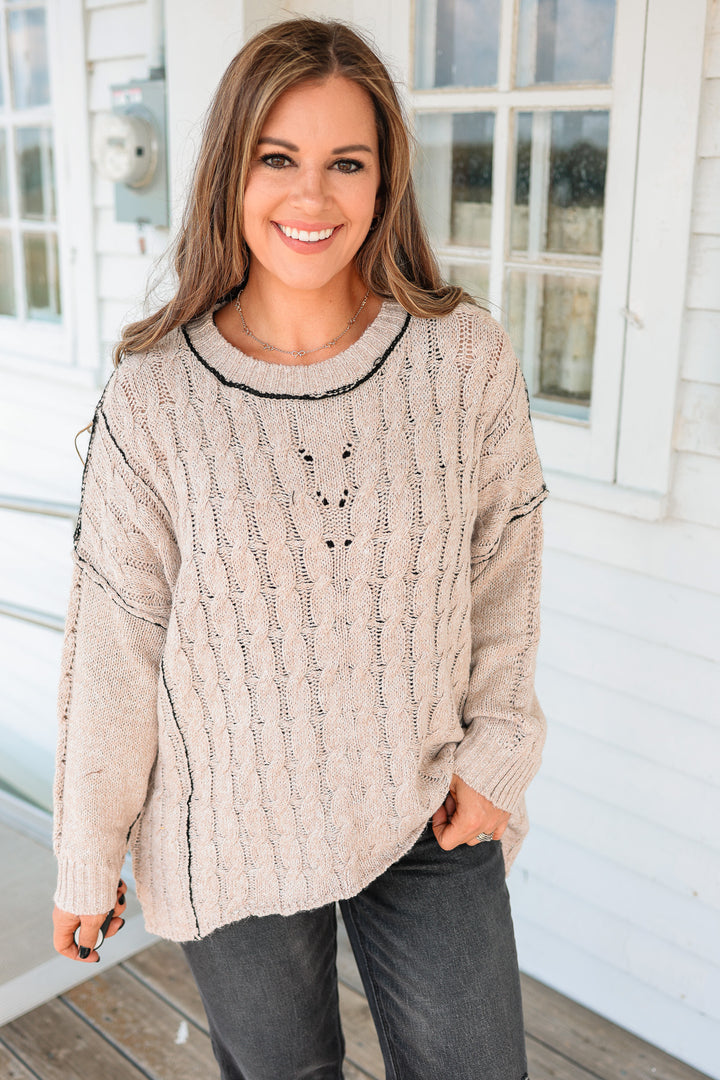 Sabrina Cable Knit Sweater