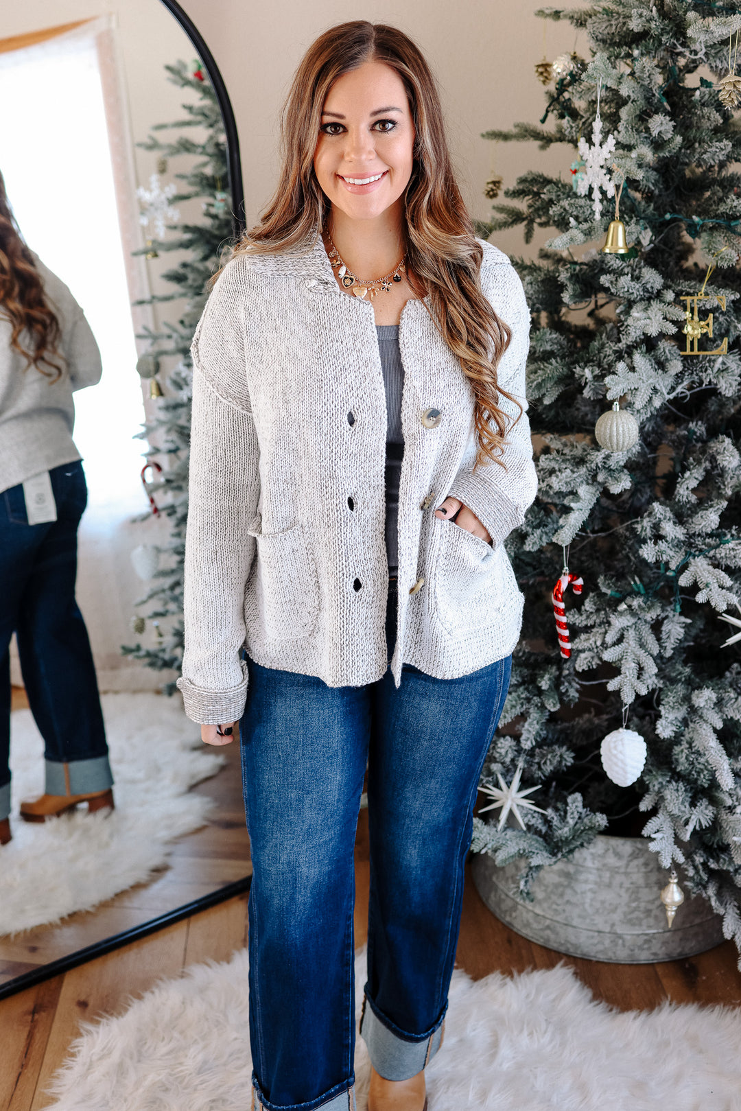Alora Reverse Seam Cardigan