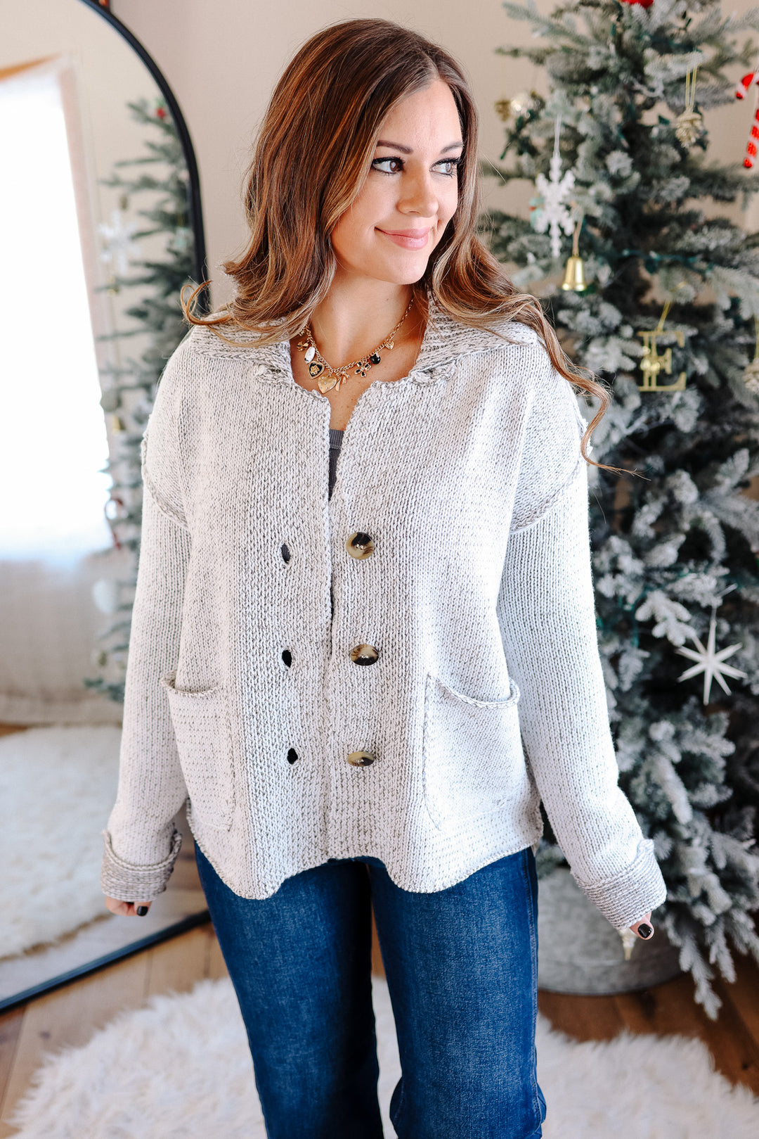 Alora Reverse Seam Cardigan
