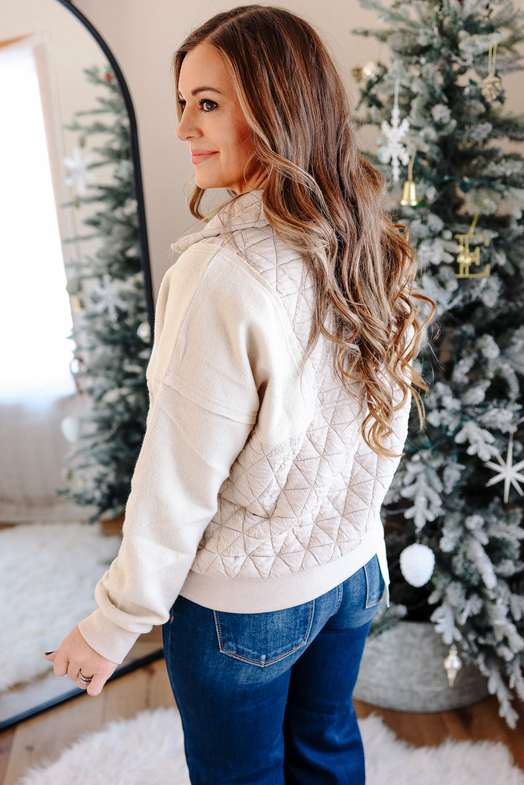Millie Quilted Half Zip Jacket