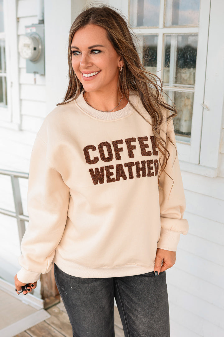 Coffee Weather Sweatshirt - Beige