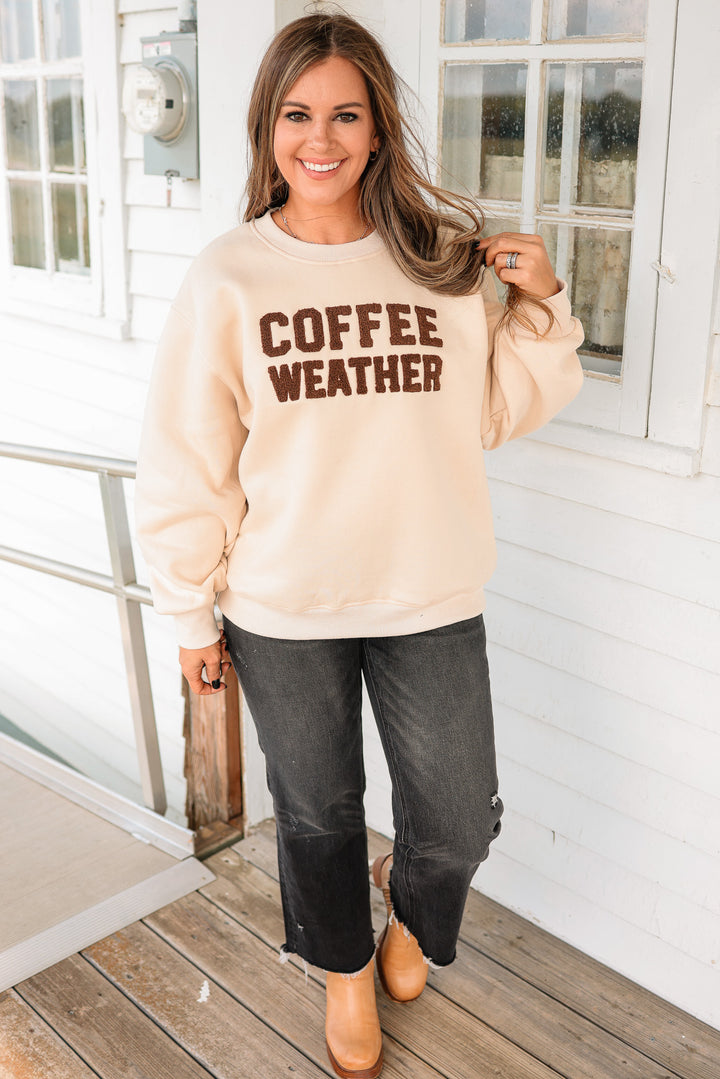 Coffee Weather Sweatshirt - Beige