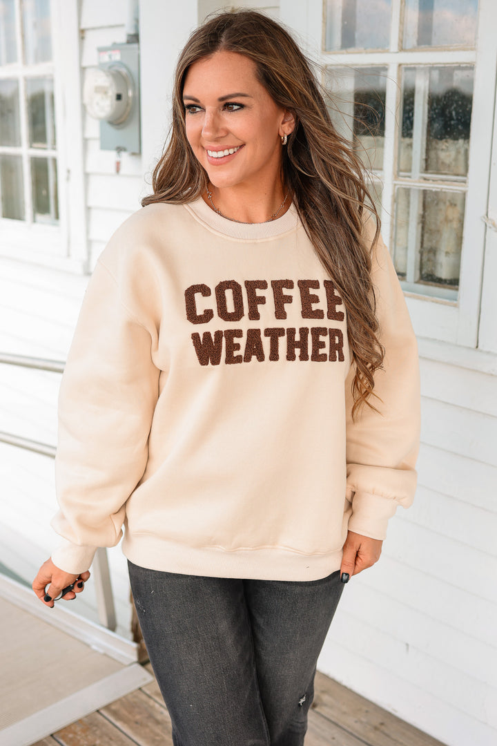 Coffee Weather Sweatshirt - Beige