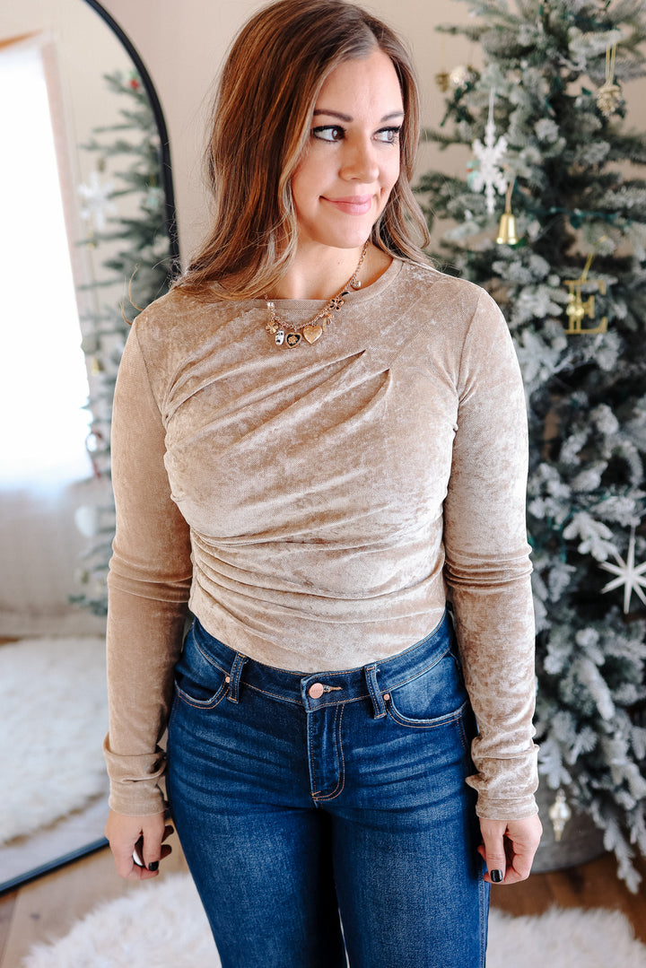 Chelsea Velvet Mesh Bodysuit