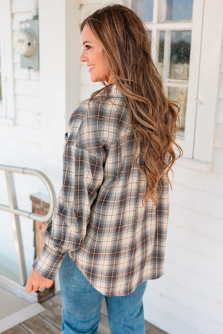Ainsley Button Down Plaid Shirt