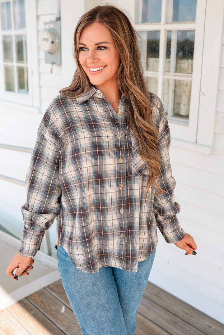 Ainsley Button Down Plaid Shirt
