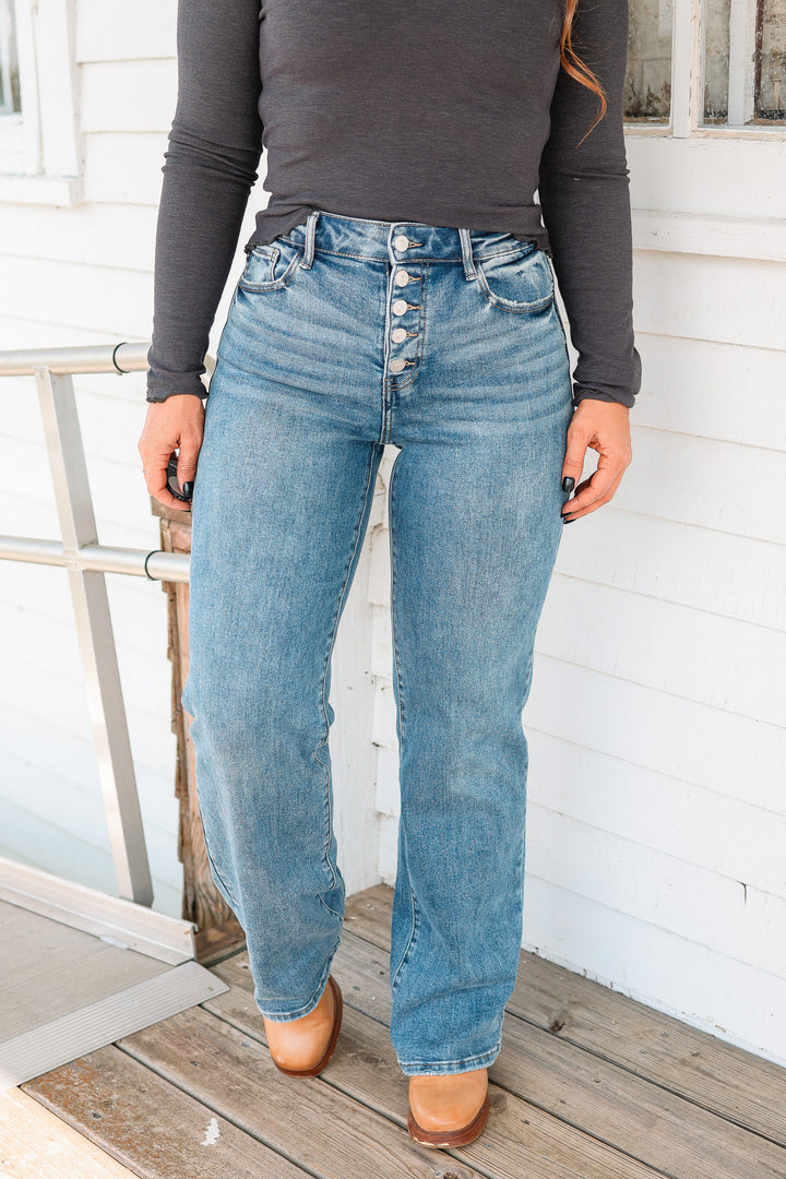 KANCAN: Twilight High Rise Comfort Flare Jeans