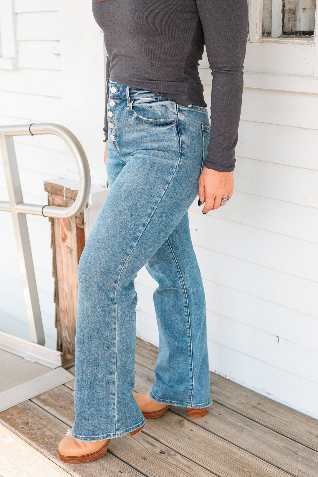 KANCAN: Twilight High Rise Comfort Flare Jeans
