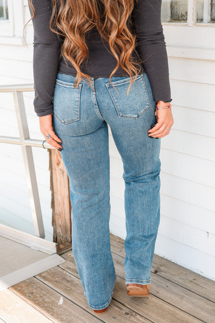KANCAN: Twilight High Rise Comfort Flare Jeans