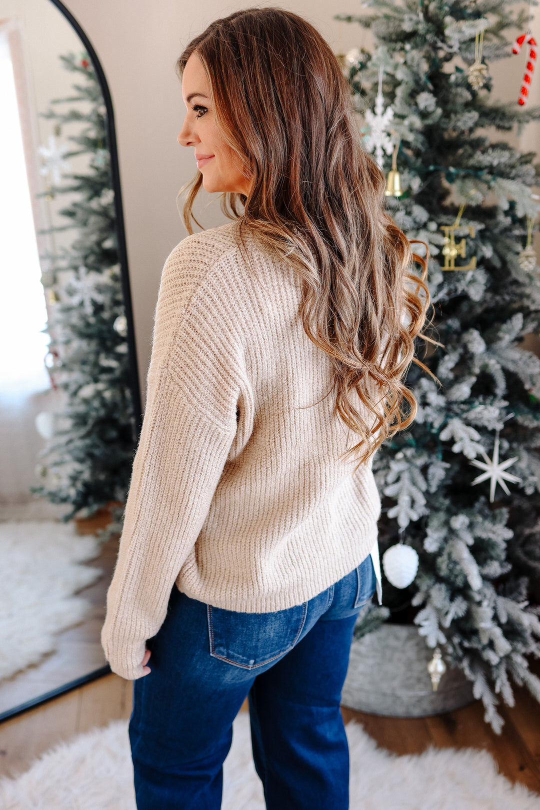 Emma Shawl V-Neck Sweater