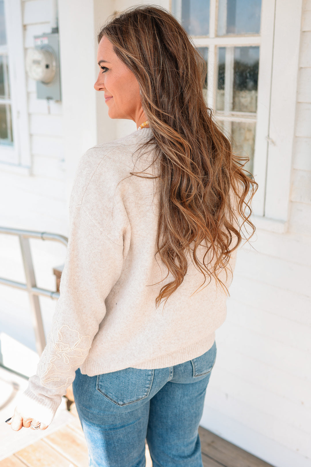 Wren Floral Embroidered Sweater