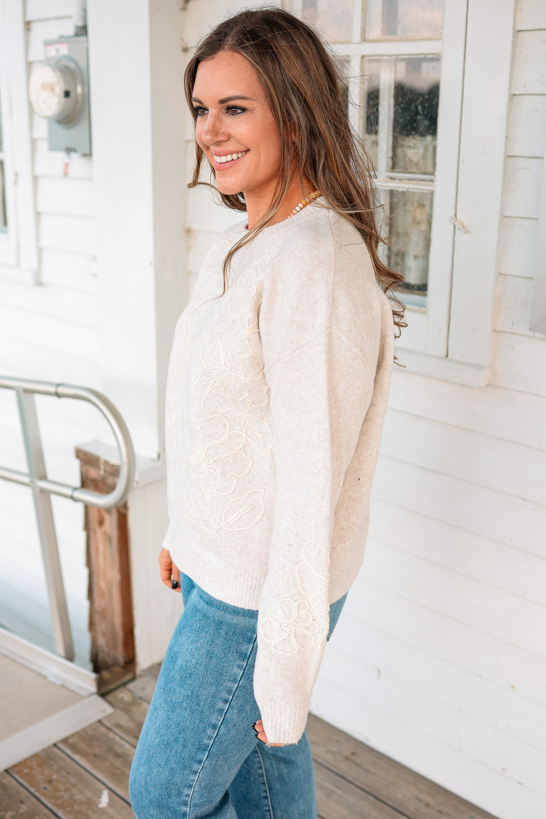 Wren Floral Embroidered Sweater