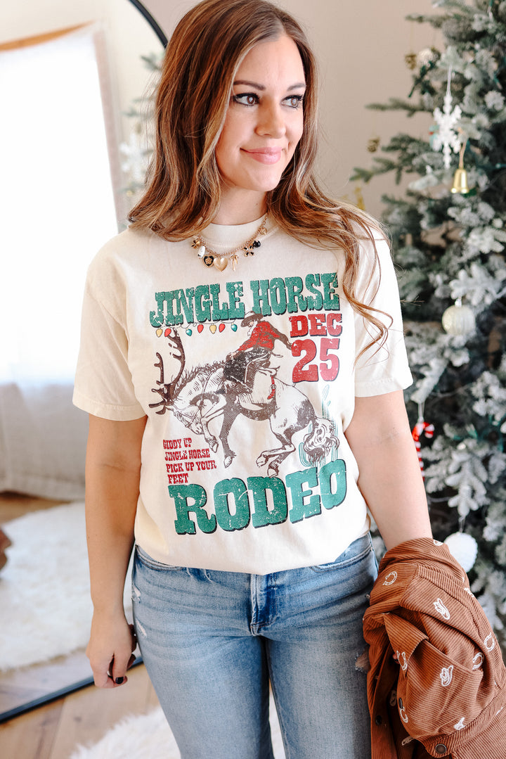 Jingle Horse Rodeo Graphic Tee - Ivory