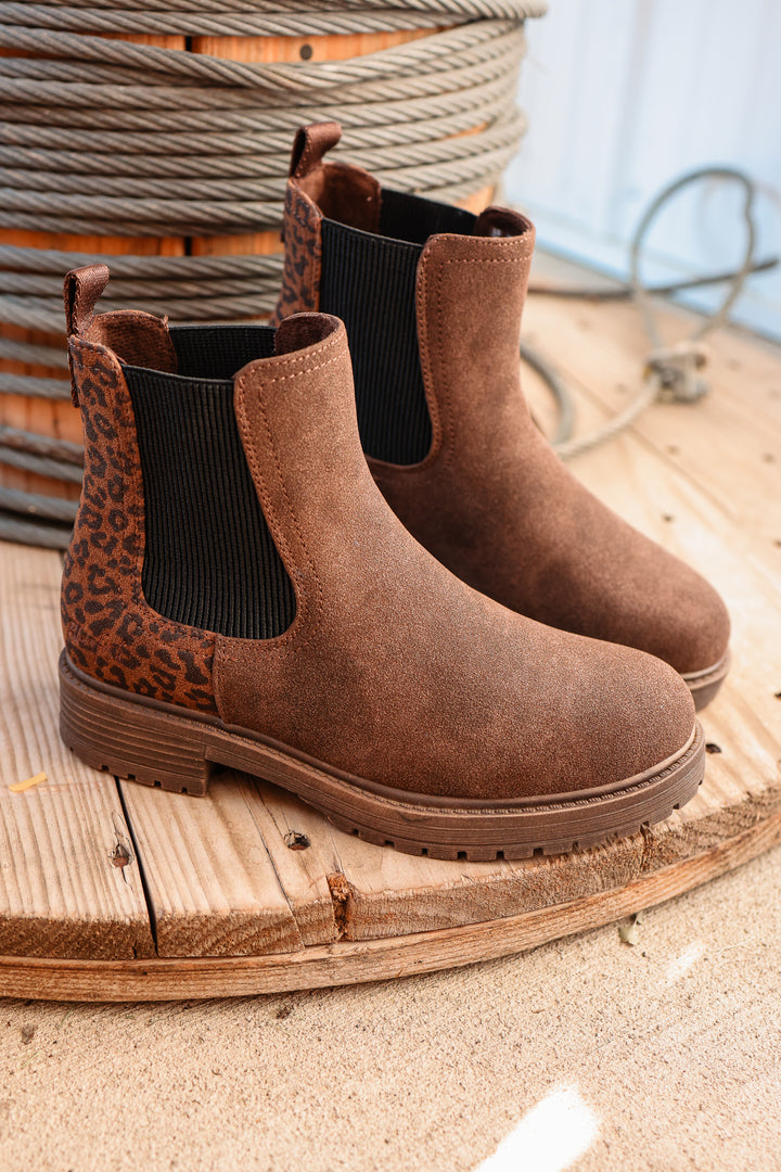 Alfie Chelsea Boot - Leopard Brown
