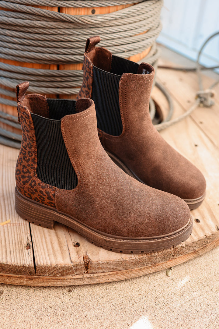 Alfie Chelsea Boot - Leopard Brown