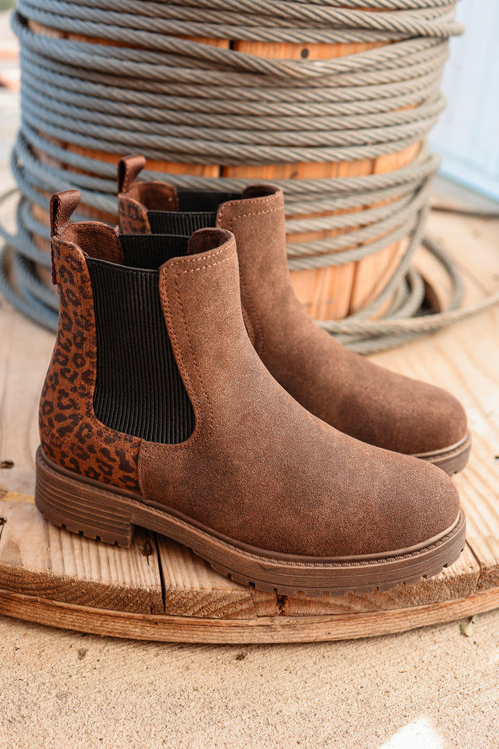 Alfie Chelsea Boot - Leopard Brown