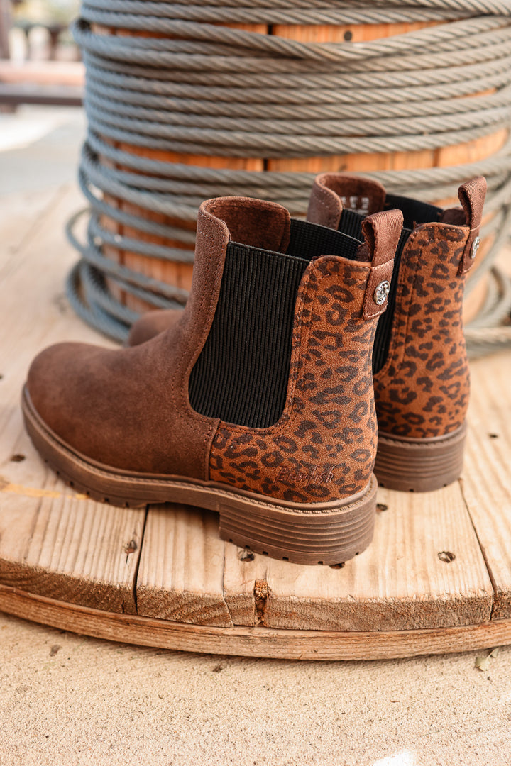 Alfie Chelsea Boot - Leopard Brown