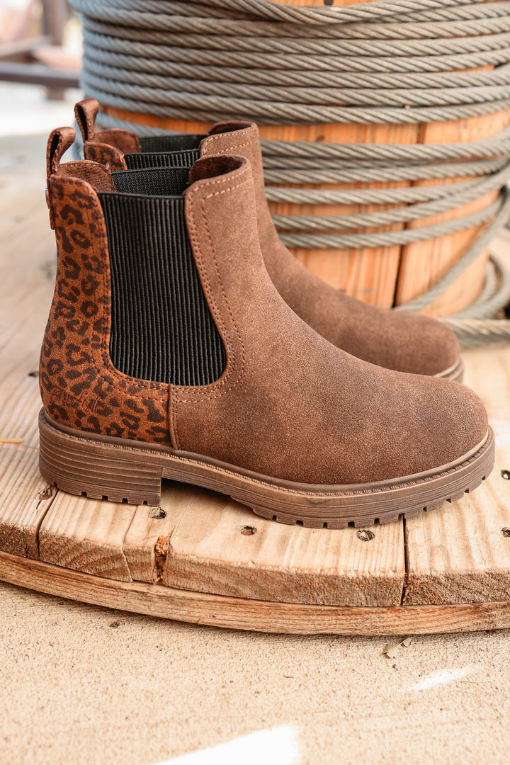 Alfie Chelsea Boot - Leopard Brown
