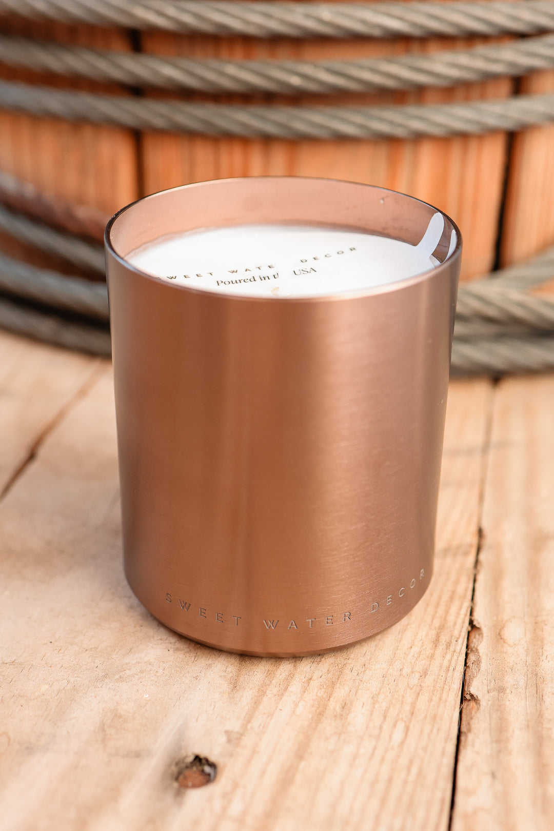 Hello Fall 10 oz Soy Candle - Metallic Jar