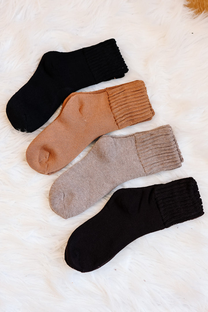 Neutrals Winter Warm Crew Socks Pack