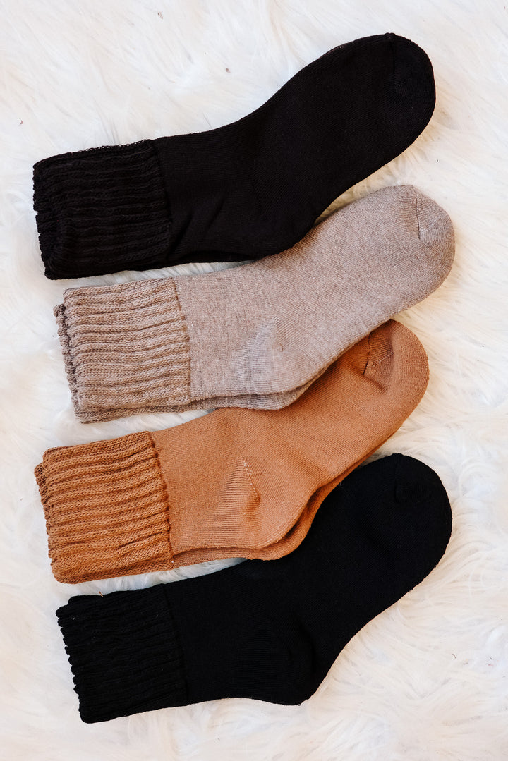 Neutrals Winter Warm Crew Socks Pack
