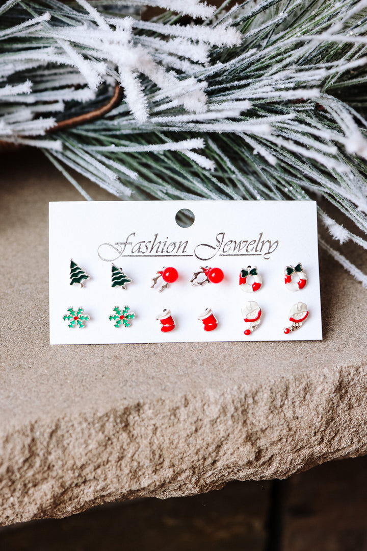 Merry Little Stockings Holiday Earring Set