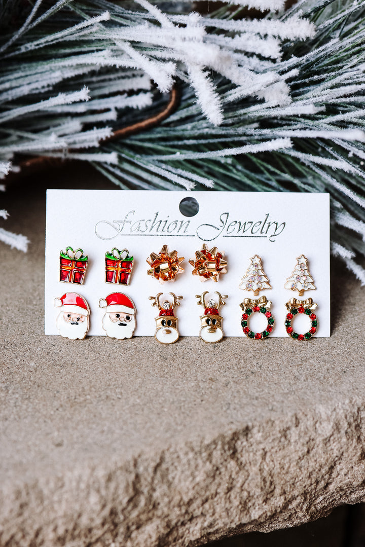 On Dasher On Dancer Holiday Earring Set