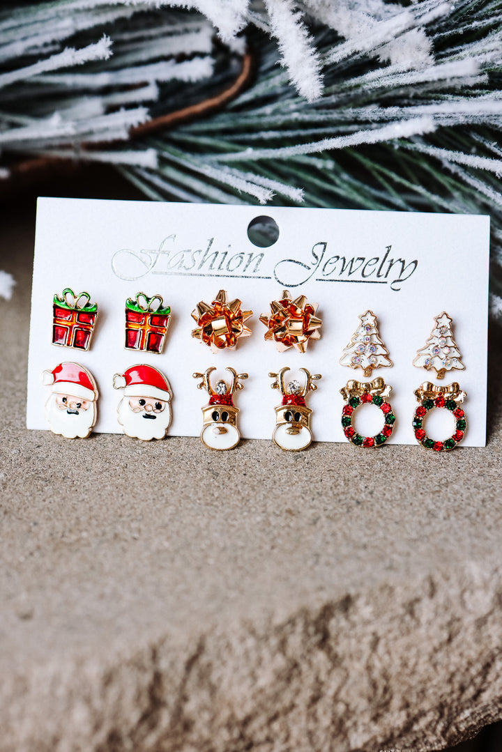 On Dasher On Dancer Holiday Earring Set