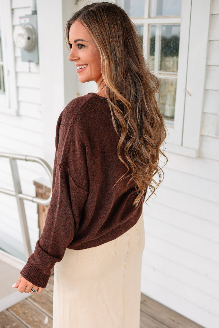 Jenna Cashmere Touch Sweater - Brown
