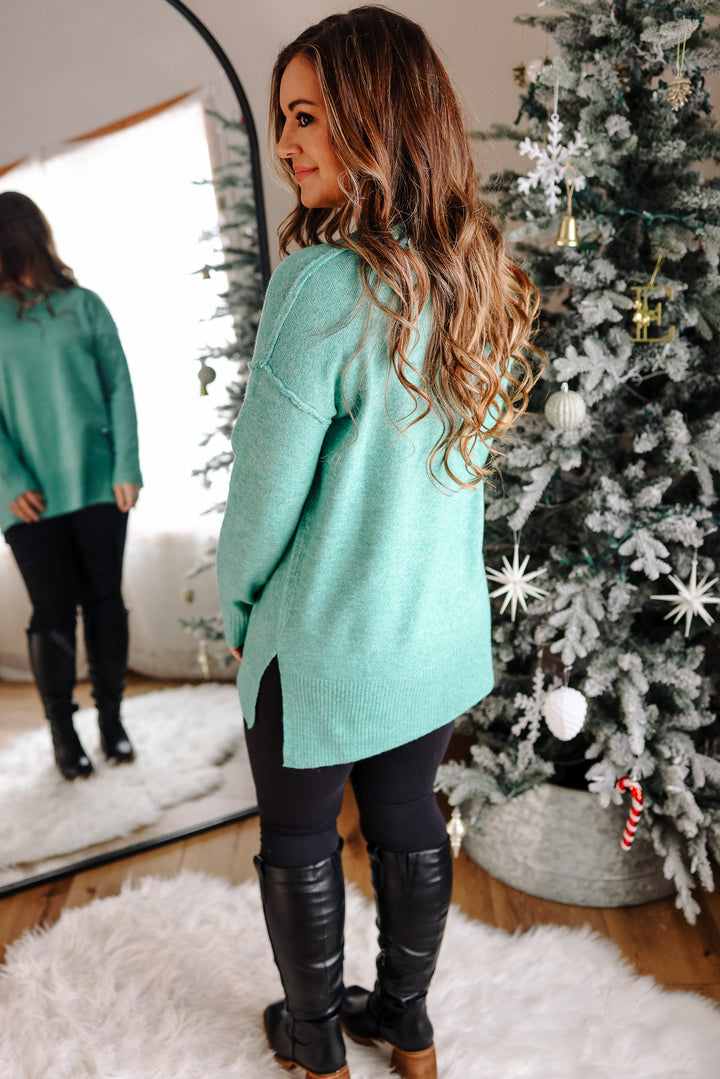 The Everyday Tunic Sweater - Emerald