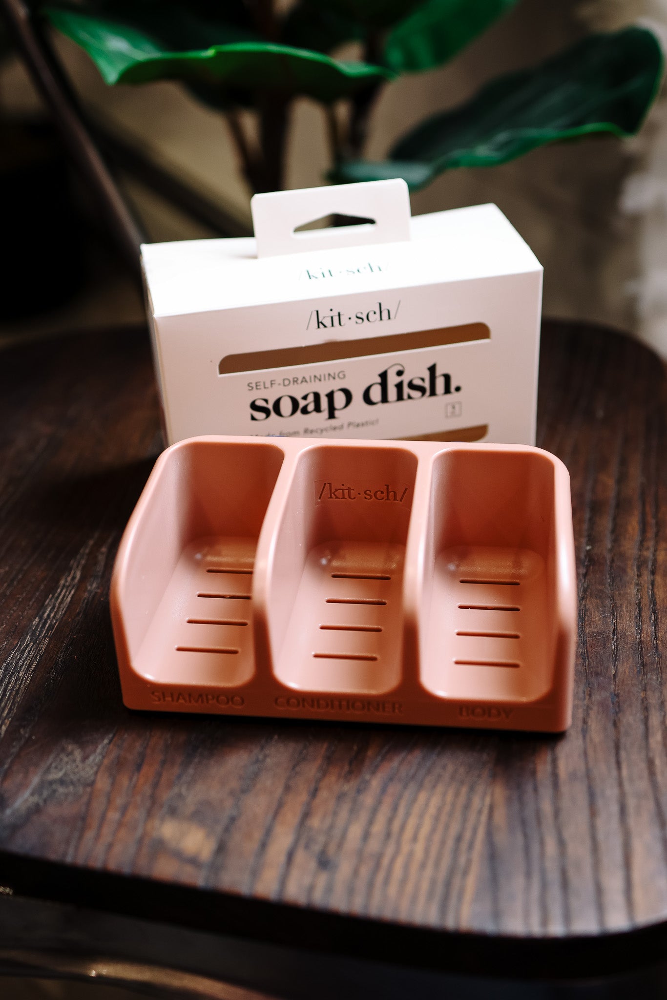 Bottle-Free Beauty Self-Draining Soap Dish