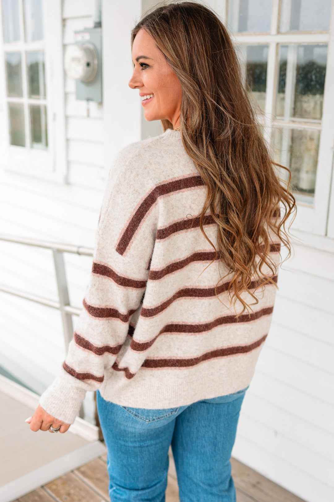 Camille Oversized Striped Sweater