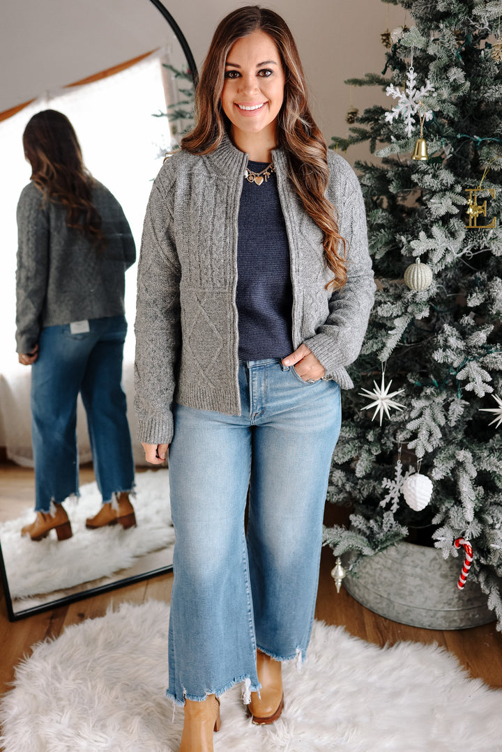 Athena Zip Up Cardigan