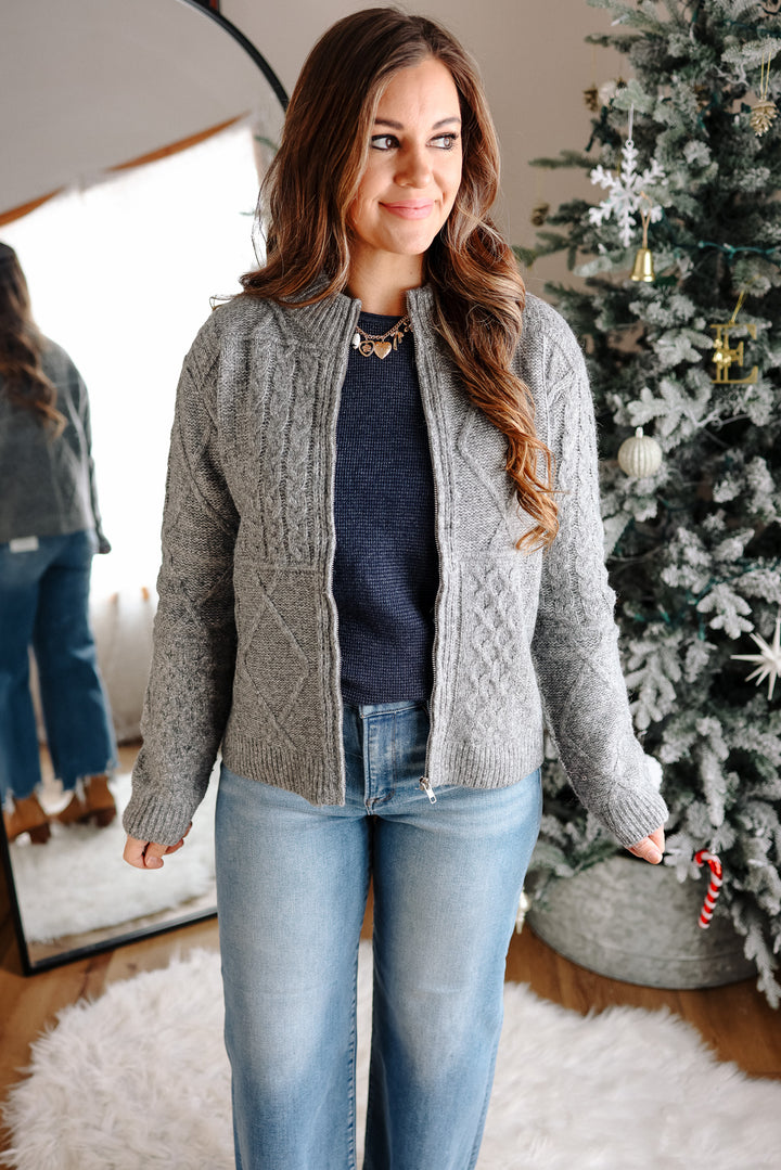 Athena Zip Up Cardigan