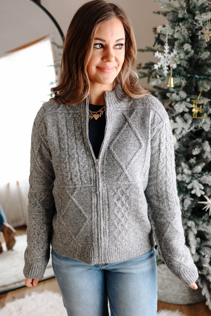 Athena Zip Up Cardigan