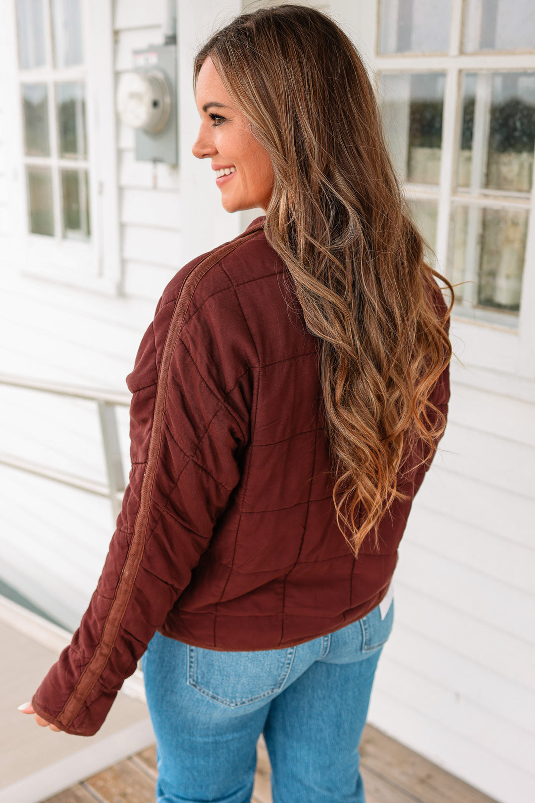 Tyler Soft Quilted Jacket - Dark Brown
