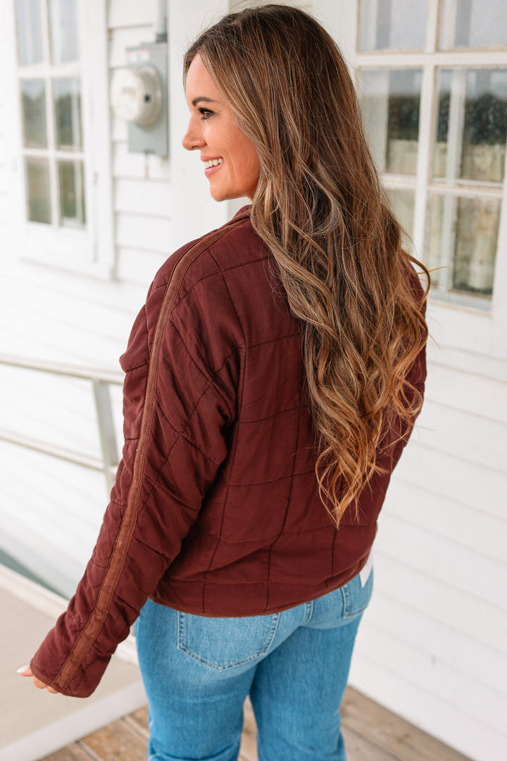 Tyler Soft Quilted Jacket - Dark Brown