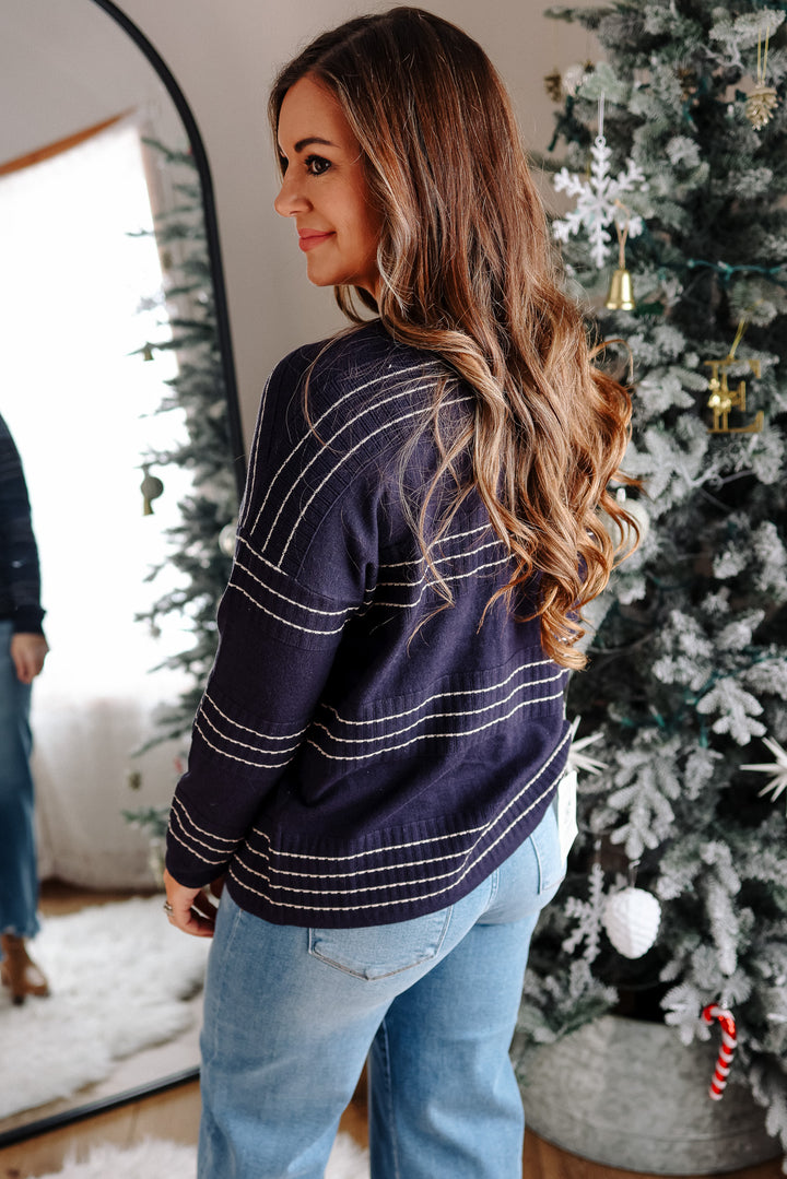 Hannah Stitch Striped Sweater